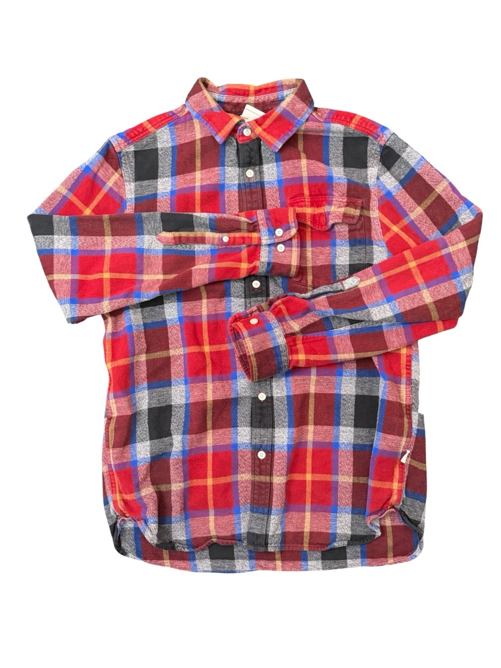 Men’s The North Face Red Plaid Button-Down Shirt